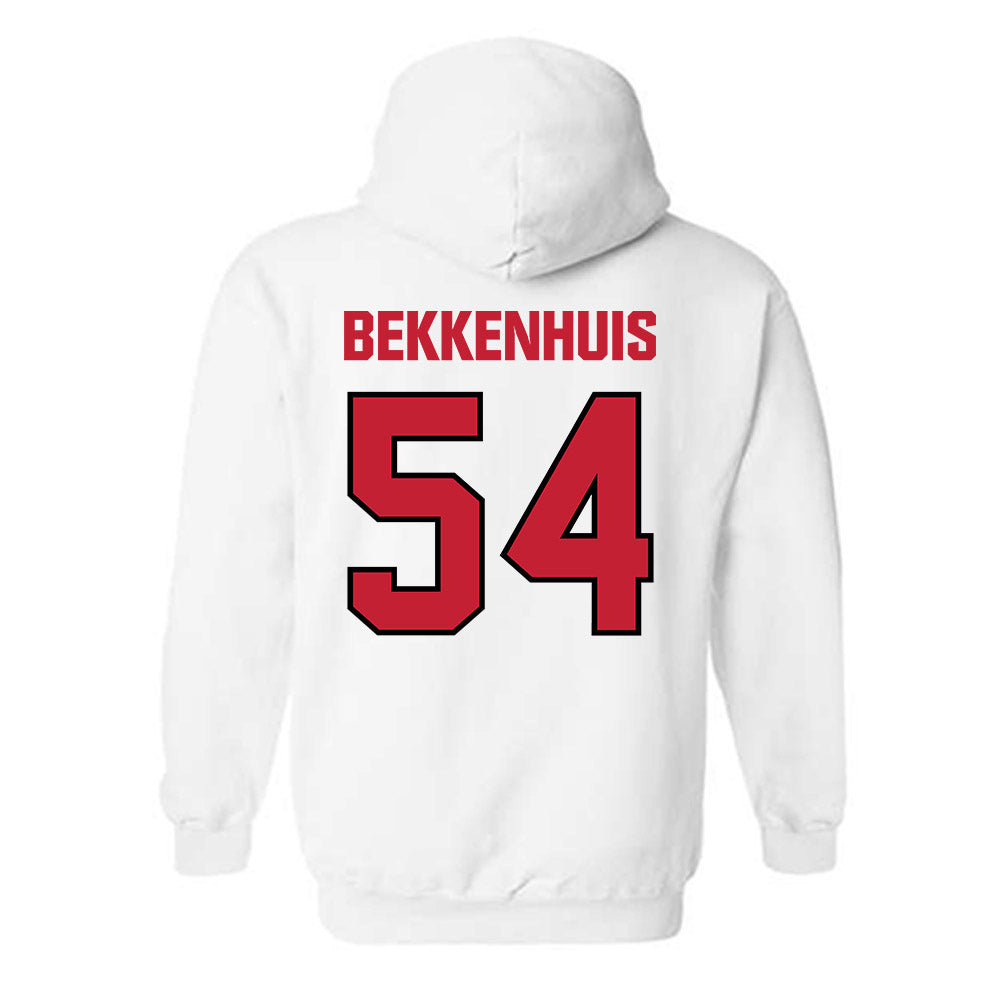 Wisconsin - NCAA Football : Brady Bekkenhuis - Sports Shersey Hooded Sweatshirt-1