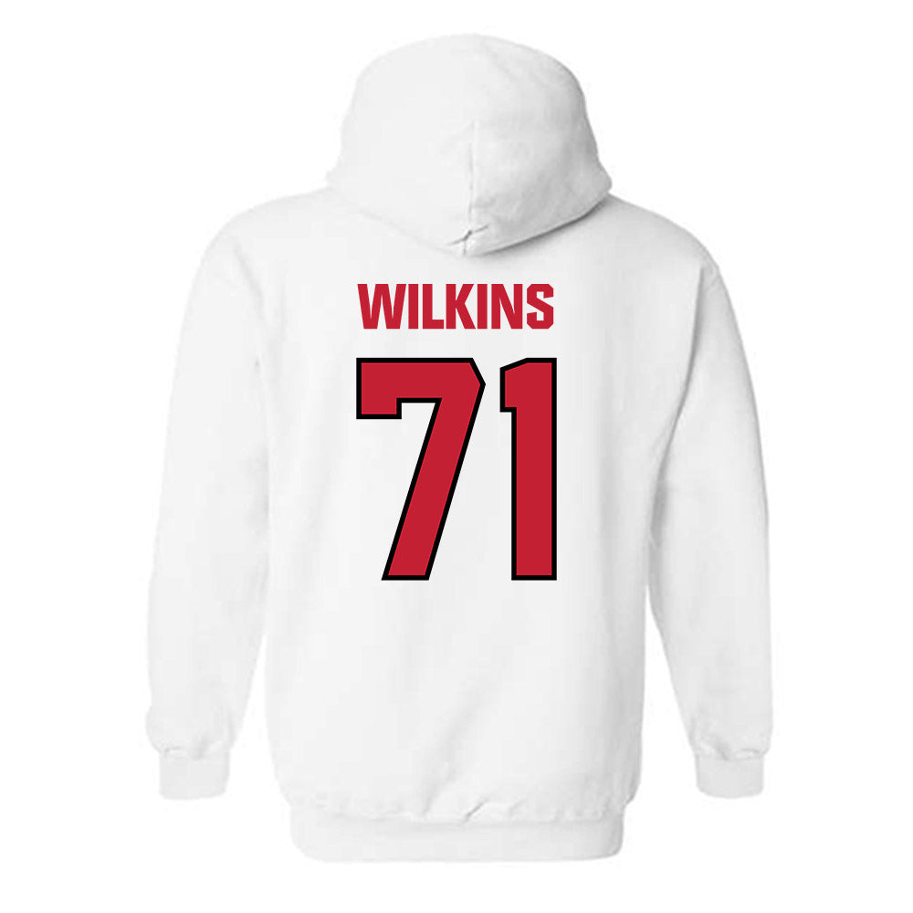 Wisconsin - NCAA Football : Pj Wilkins - Sports Shersey Hooded Sweatshirt-1