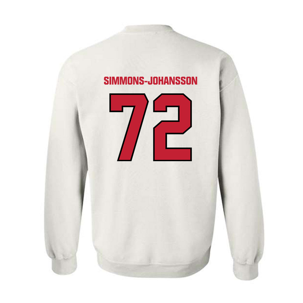 Wisconsin - NCAA Football : Lucas Simmons-Johansson - Sports Shersey Crewneck Sweatshirt-1