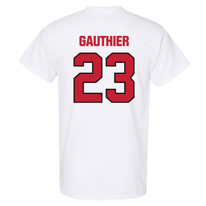 Wisconsin - NCAA Football : Landon Gauthier - Sports Shersey T-Shirt-1