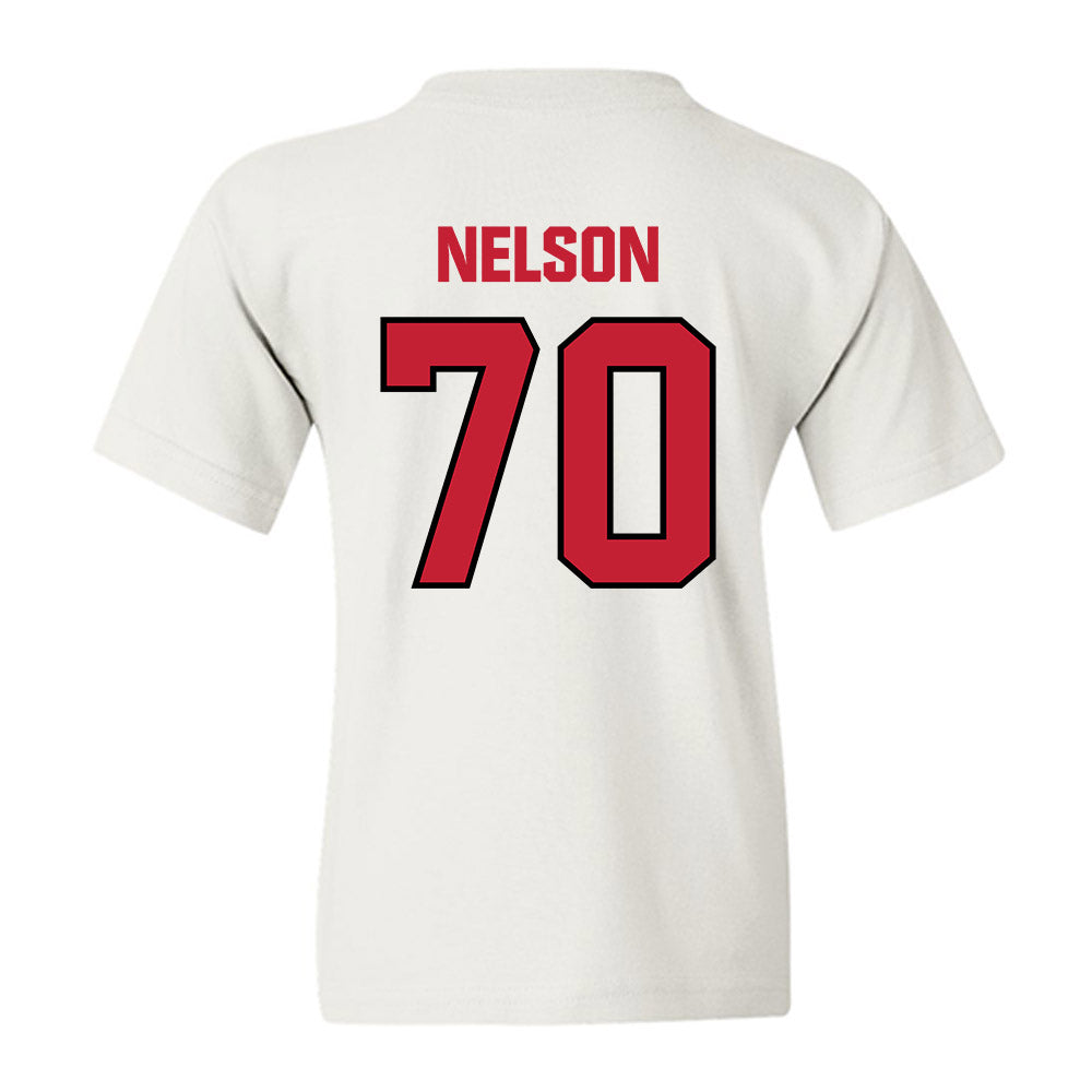 Wisconsin - NCAA Football : Barrett Nelson - Sports Shersey Youth T-Shirt-1