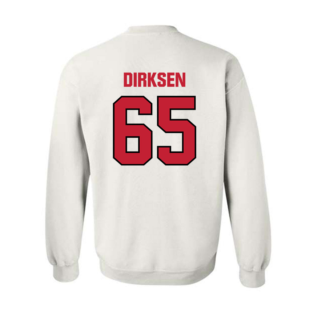 Wisconsin - NCAA Football : Aiden Dirksen - Sports Shersey Crewneck Sweatshirt-1