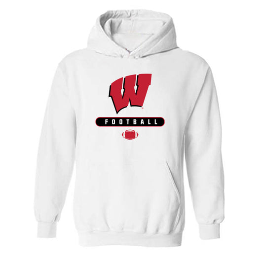 Wisconsin - NCAA Football : Eugene Hilton Jr - Sports Shersey Hooded Sweatshirt-0