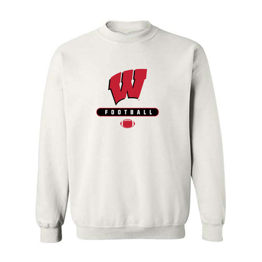 Wisconsin - NCAA Football : Aydon Fickell - Sports Shersey Crewneck Sweatshirt-0