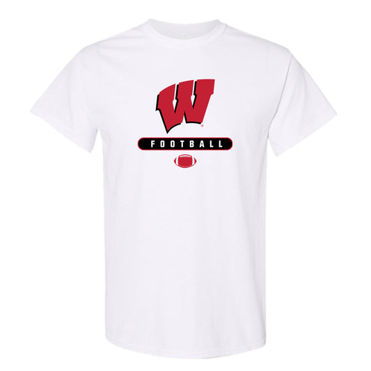 Wisconsin - NCAA Football : Eugene Hilton Jr - Sports Shersey T-Shirt-0