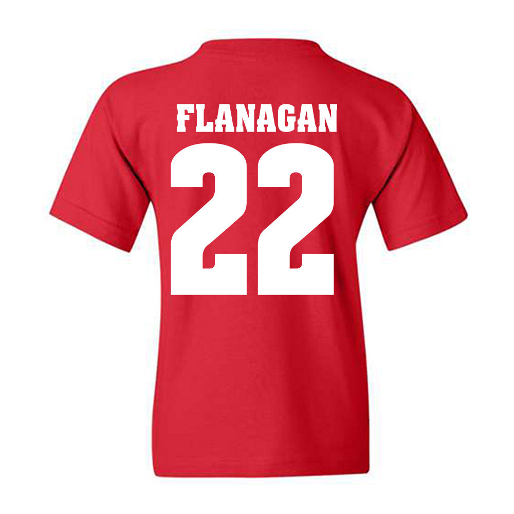Wisconsin - NCAA Women's Volleyball : Audrey Flanagan - Sports Shersey Youth T-Shirt-1