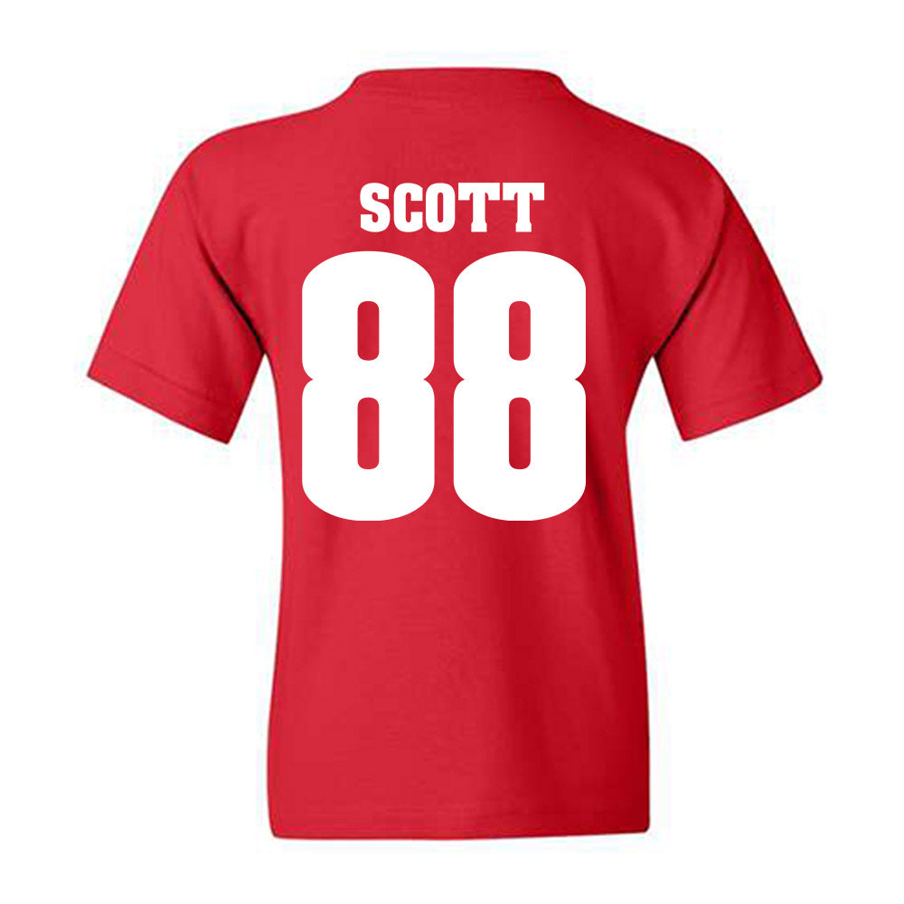 Wisconsin - NCAA Women's Volleyball : Kymora Scott - Sports Shersey Youth T-Shirt-1