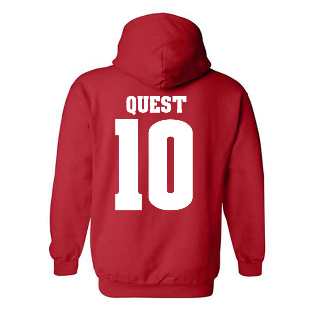 Wisconsin - NCAA Women's Volleyball : Madison Quest - Sports Shersey Hooded Sweatshirt-1