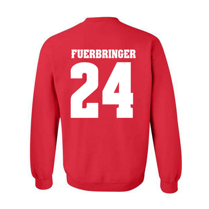 Wisconsin - NCAA Women's Volleyball : Charlie Fuerbringer - Sports Shersey Crewneck Sweatshirt-1
