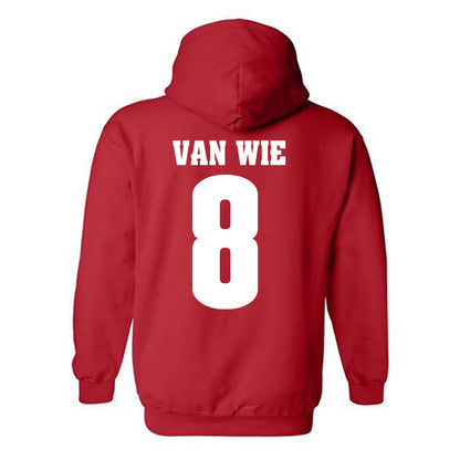 Wisconsin - NCAA Women's Volleyball : Morgan Van Wie - Sports Shersey Hooded Sweatshirt-1