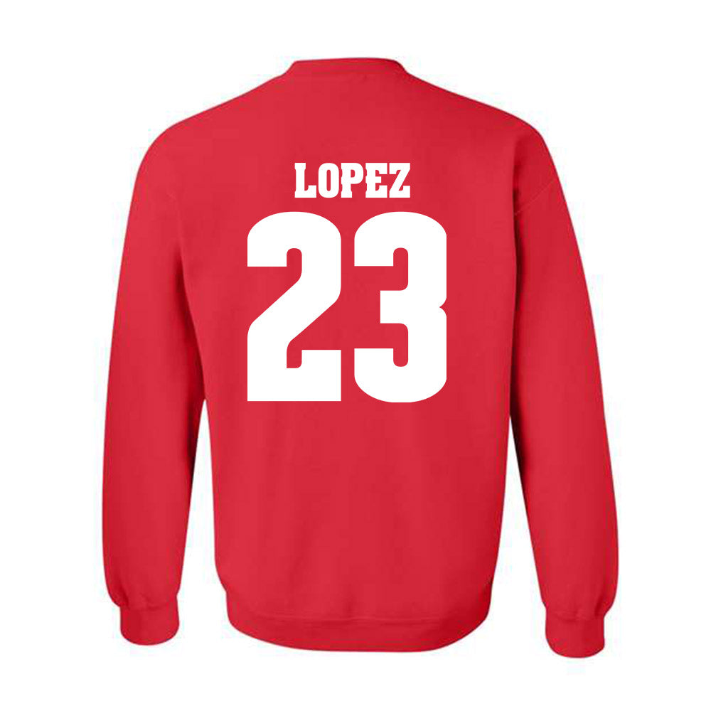 Wisconsin - NCAA Women's Volleyball : Grace Lopez - Sports Shersey Crewneck Sweatshirt-1