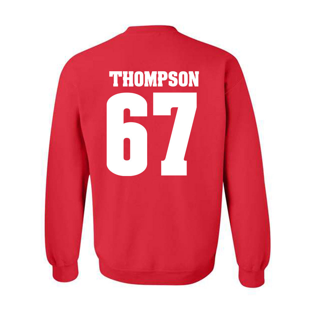 Wisconsin - NCAA Women's Volleyball : Halle Thompson - Sports Shersey Crewneck Sweatshirt-1