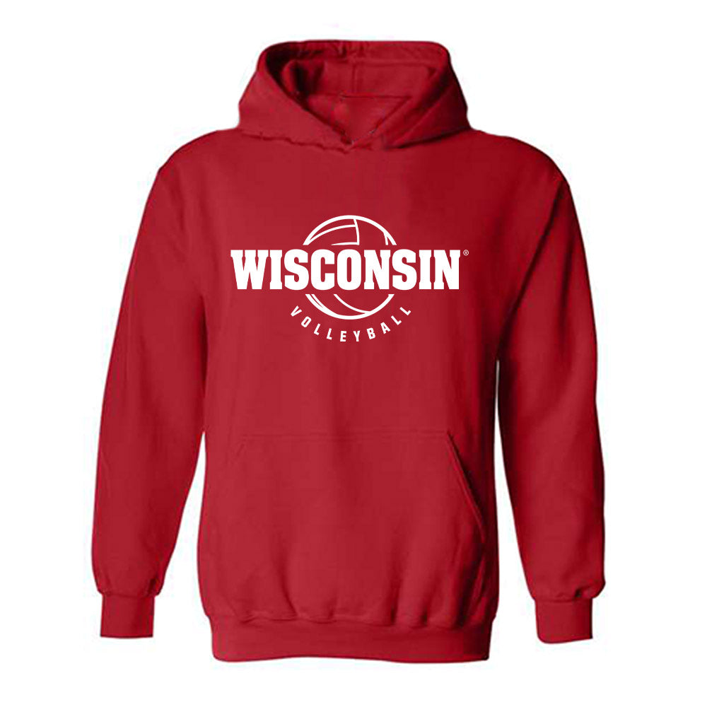 Wisconsin - NCAA Women's Volleyball : Kymora Scott - Sports Shersey Hooded Sweatshirt-0