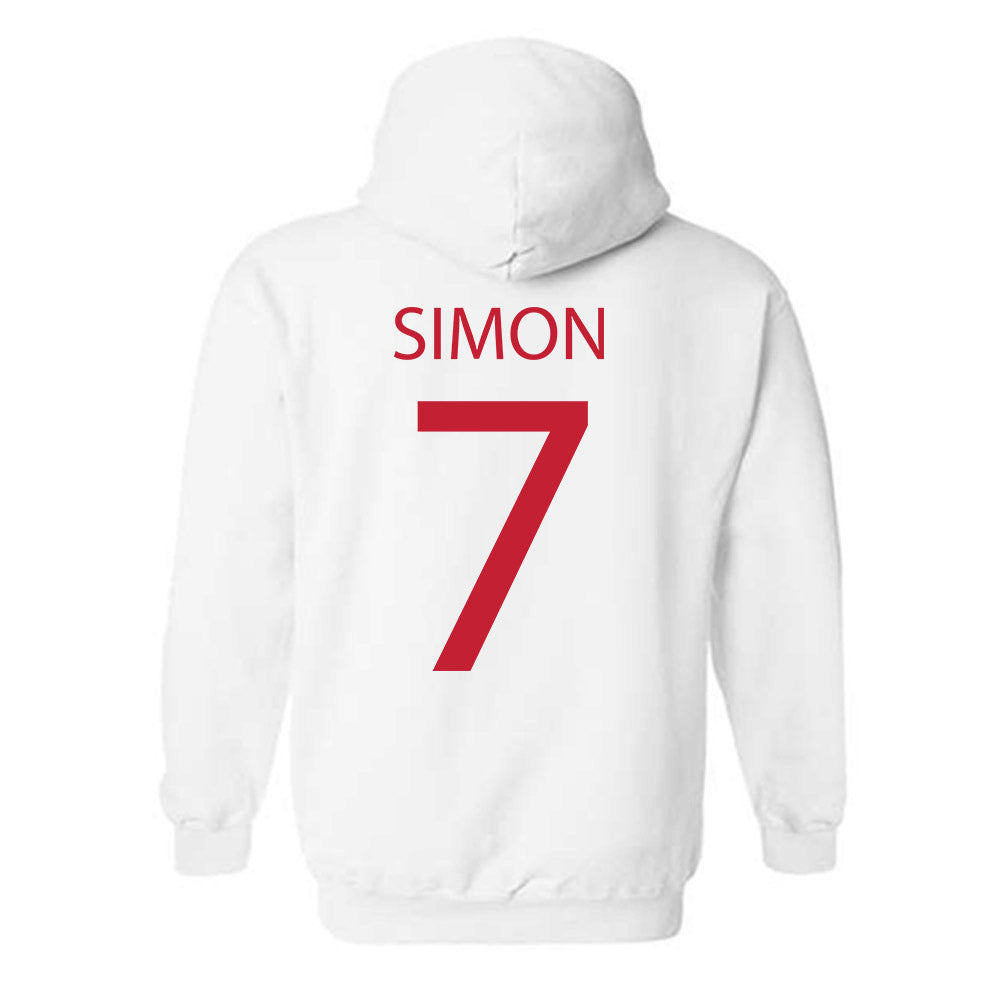 Wisconsin - NCAA Women's Volleyball : Kristen Simon - Sports Shersey Hooded Sweatshirt-1