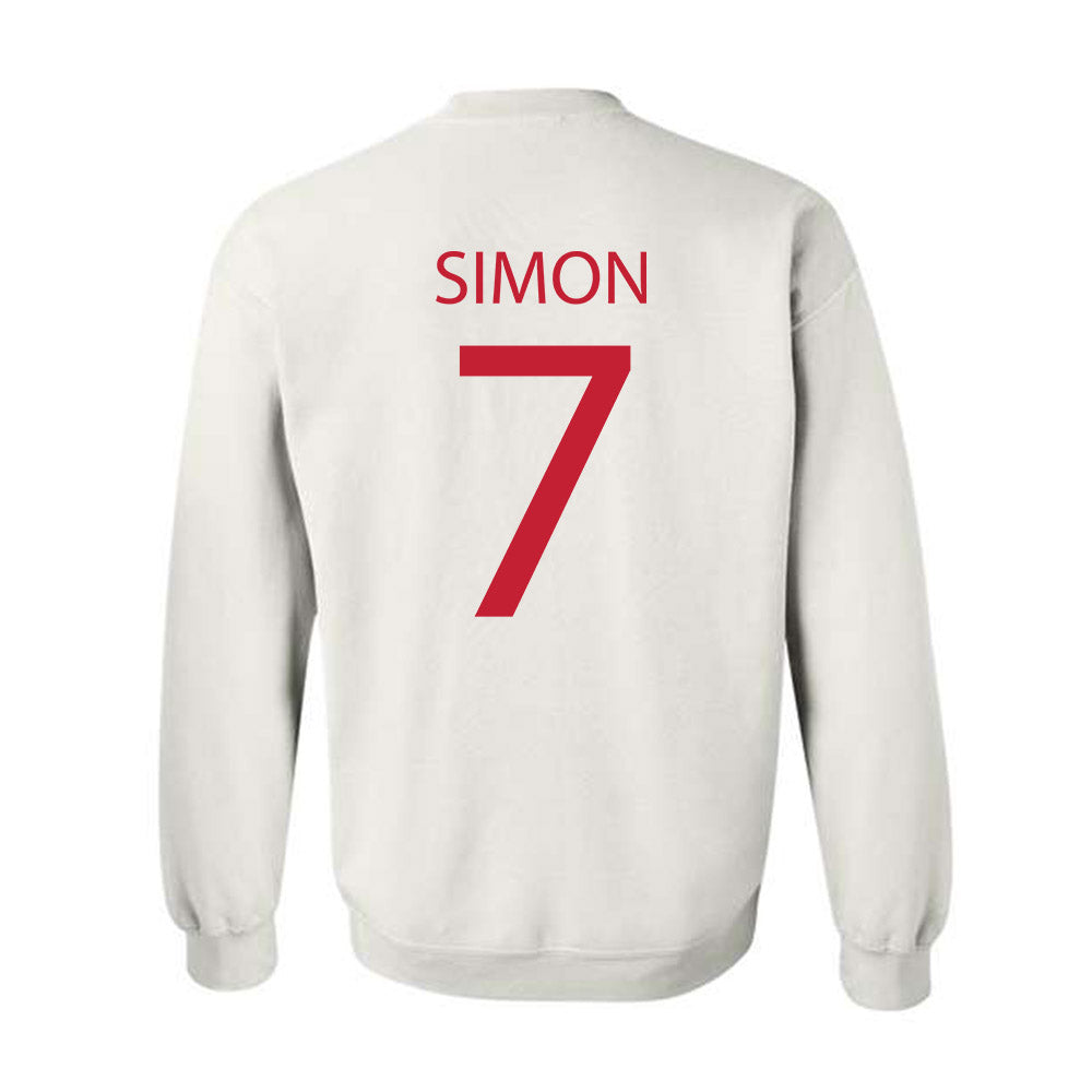 Wisconsin - NCAA Women's Volleyball : Kristen Simon - Sports Shersey Crewneck Sweatshirt-1