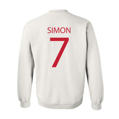 Wisconsin - NCAA Women's Volleyball : Kristen Simon - Sports Shersey Crewneck Sweatshirt-1