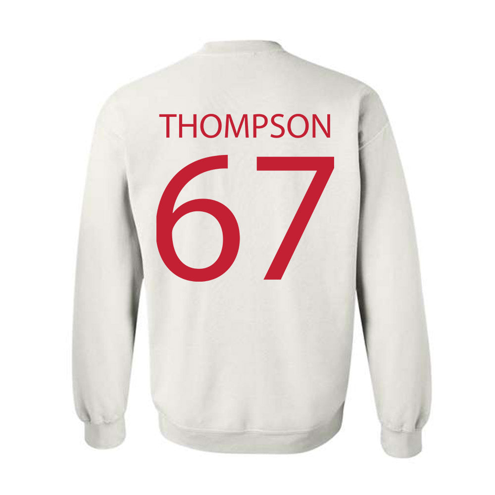 Wisconsin - NCAA Women's Volleyball : Halle Thompson - Sports Shersey Crewneck Sweatshirt-1