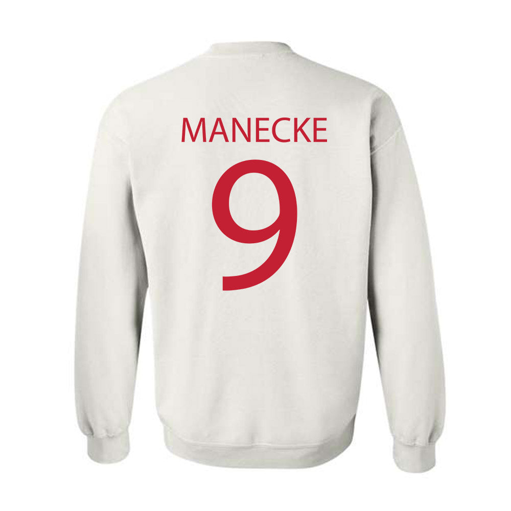 Wisconsin - NCAA Women's Volleyball : Jane Manecke - Sports Shersey Crewneck Sweatshirt-1