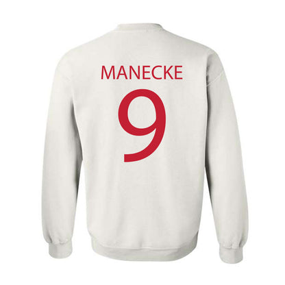 Wisconsin - NCAA Women's Volleyball : Jane Manecke - Sports Shersey Crewneck Sweatshirt-1