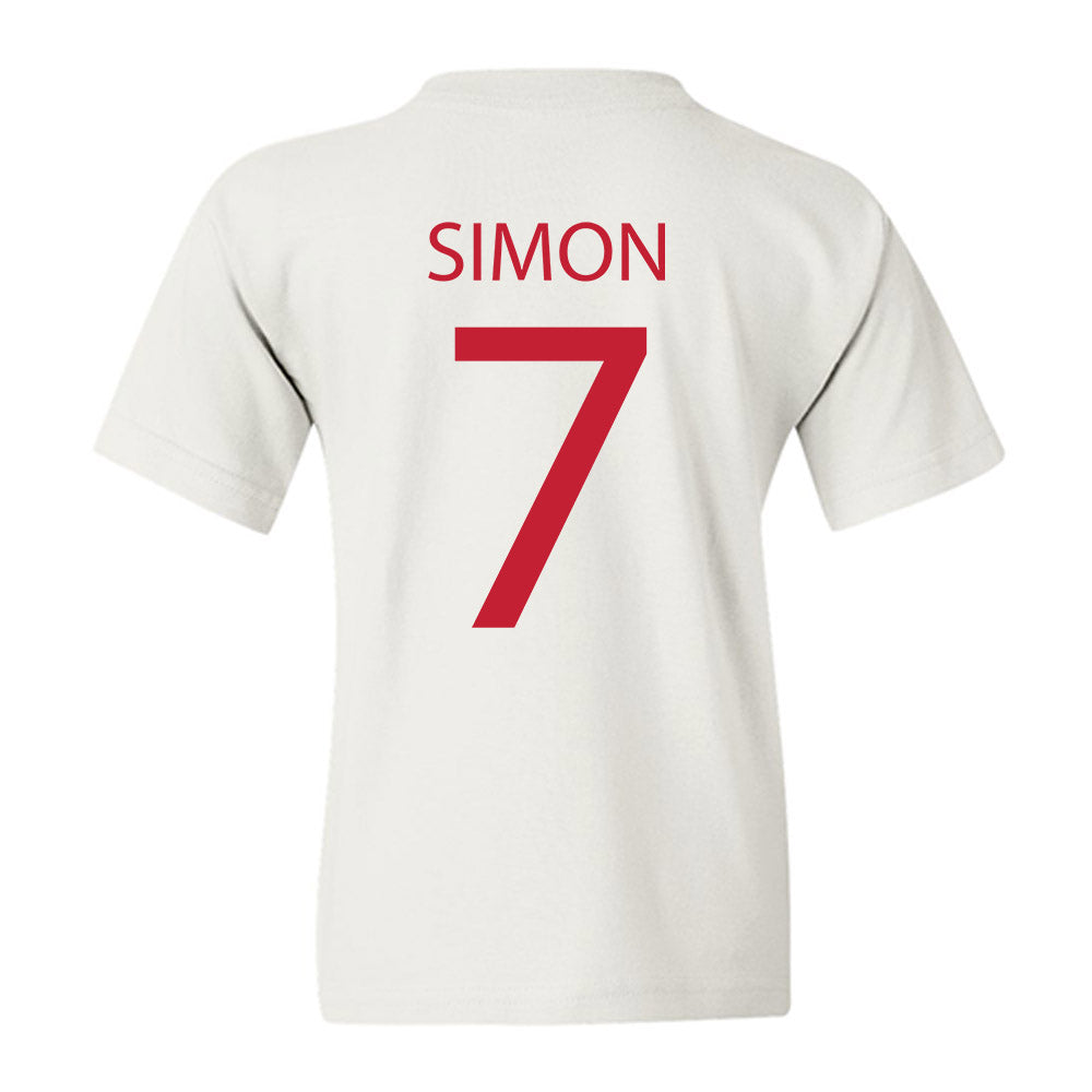 Wisconsin - NCAA Women's Volleyball : Kristen Simon - Sports Shersey Youth T-Shirt-1