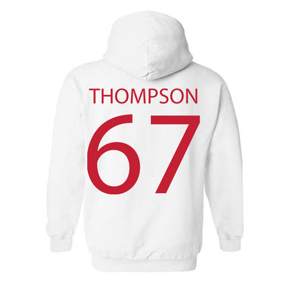 Wisconsin - NCAA Women's Volleyball : Halle Thompson - Sports Shersey Hooded Sweatshirt-1