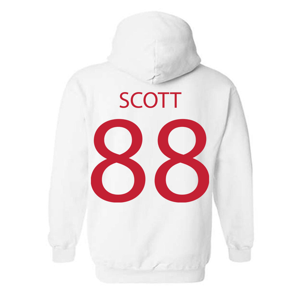 Wisconsin - NCAA Women's Volleyball : Kymora Scott - Sports Shersey Hooded Sweatshirt-1