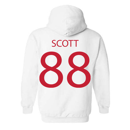 Wisconsin - NCAA Women's Volleyball : Kymora Scott - Sports Shersey Hooded Sweatshirt-1