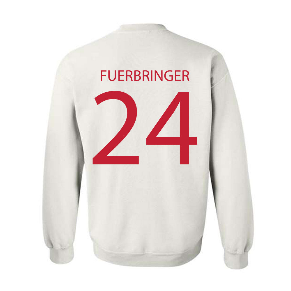 Wisconsin - NCAA Women's Volleyball : Charlie Fuerbringer - Sports Shersey Crewneck Sweatshirt-1