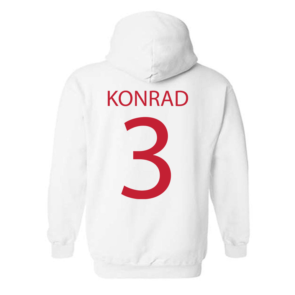 Wisconsin - NCAA Women's Volleyball : Alyssa Konrad - Sports Shersey Hooded Sweatshirt-1