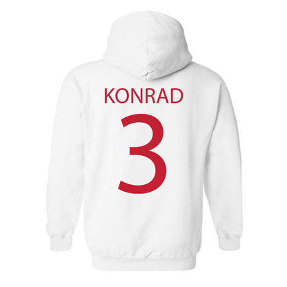 Wisconsin - NCAA Women's Volleyball : Alyssa Konrad - Sports Shersey Hooded Sweatshirt-1