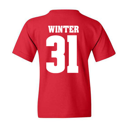 Wisconsin - NCAA Men's Basketball : Nolan Winter - Sports Shersey Youth T-Shirt-1