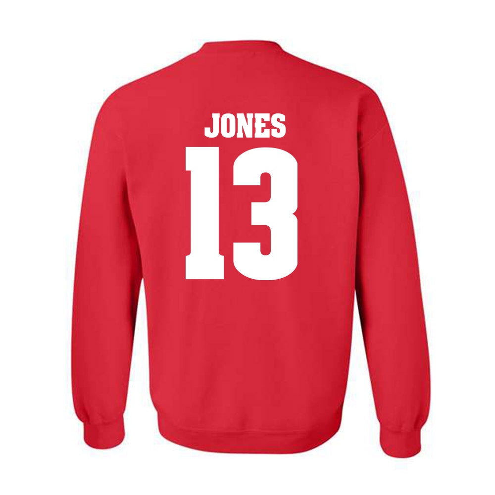 Wisconsin - NCAA Men's Basketball : Hayden Jones - Sports Shersey Crewneck Sweatshirt-1
