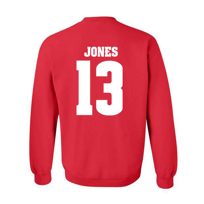 Wisconsin - NCAA Men's Basketball : Hayden Jones - Sports Shersey Crewneck Sweatshirt-1