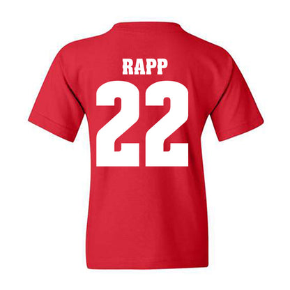 Wisconsin - NCAA Men's Basketball : Austin Rapp - Sports Shersey Youth T-Shirt-1