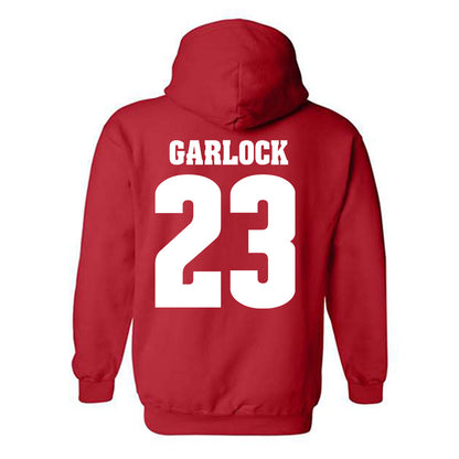 Wisconsin - NCAA Men's Basketball : Will Garlock - Sports Shersey Hooded Sweatshirt-1