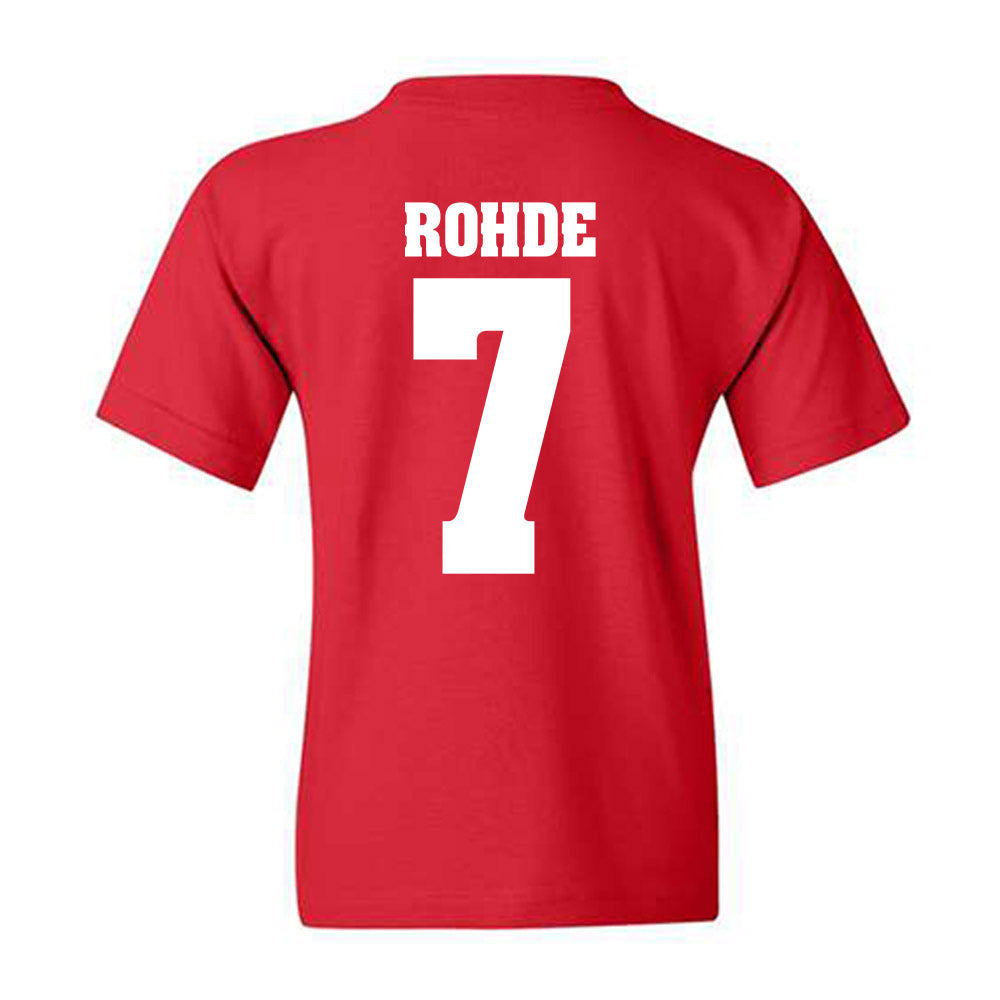 Wisconsin - NCAA Men's Basketball : Andrew Rohde - Sports Shersey Youth T-Shirt-1