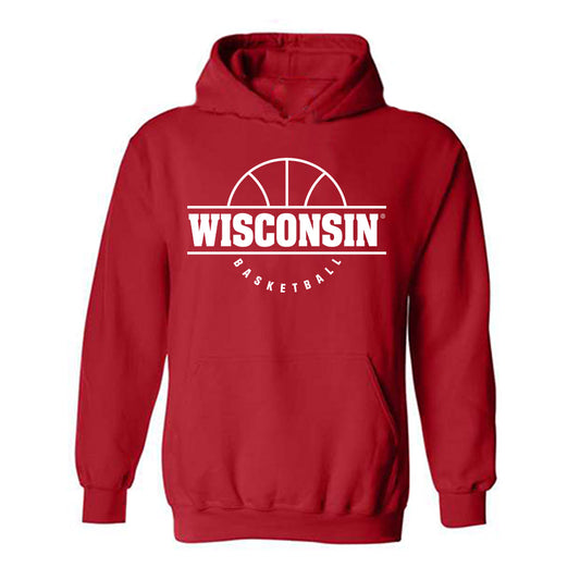 Wisconsin - NCAA Men's Basketball : Eian Elmer - Sports Shersey Hooded Sweatshirt-0