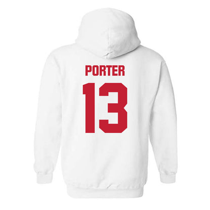 Wisconsin - NCAA Women's Basketball : Ronnie Porter - Sports Shersey Hooded Sweatshirt-1