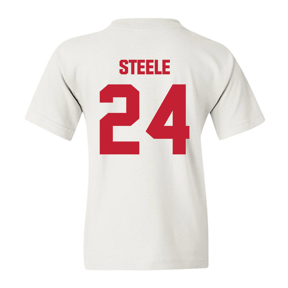 Wisconsin - NCAA Women's Basketball : Laci Steele - Sports Shersey Youth T-Shirt-1