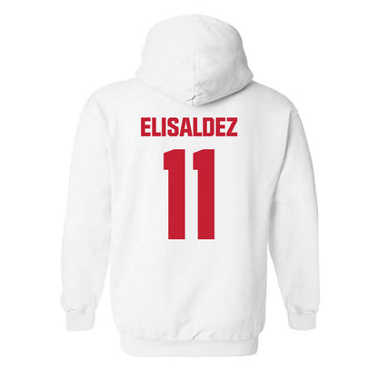 Wisconsin - NCAA Women's Basketball : Caia Elisaldez - Sports Shersey Hooded Sweatshirt-1