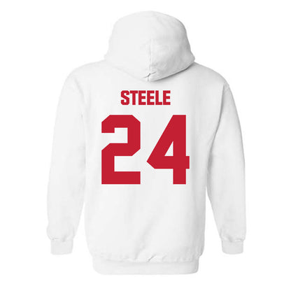 Wisconsin - NCAA Women's Basketball : Laci Steele - Sports Shersey Hooded Sweatshirt-1