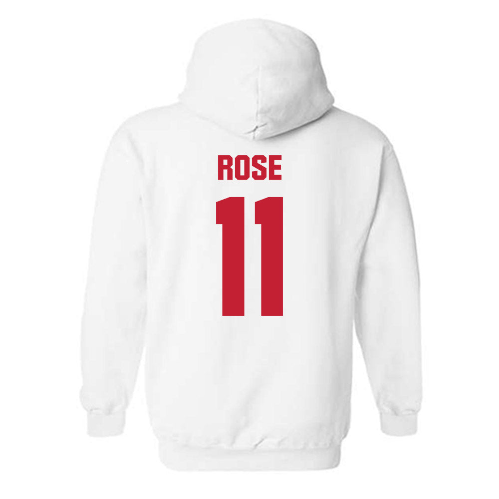 Wisconsin - NCAA Women's Basketball : Caia Rose - Sports Shersey Hooded Sweatshirt-1