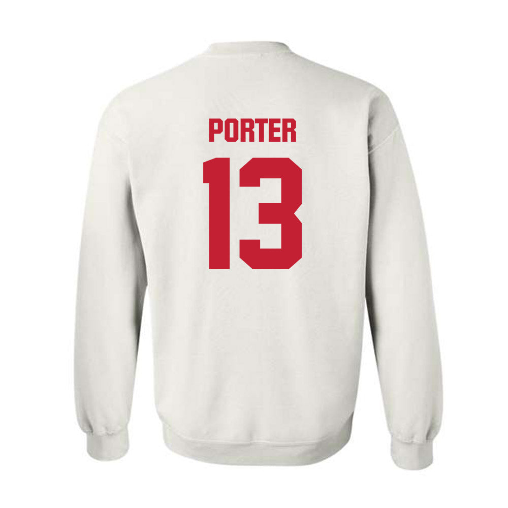 Wisconsin - NCAA Women's Basketball : Ronnie Porter - Sports Shersey Crewneck Sweatshirt-1
