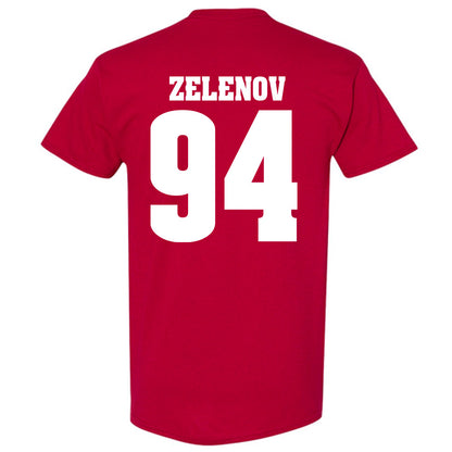 Wisconsin - NCAA Men's Ice Hockey : Vasily Zelenov - Sports Shersey T-Shirt-1