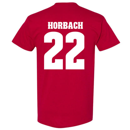 Wisconsin - NCAA Men's Ice Hockey : Jack Horbach - Sports Shersey T-Shirt-1
