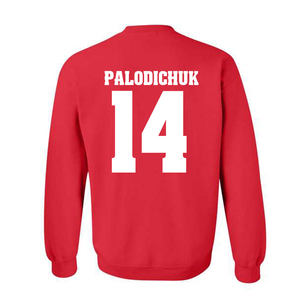 Wisconsin - NCAA Men's Ice Hockey : Joe Palodichuk - Sports Shersey Crewneck Sweatshirt-1