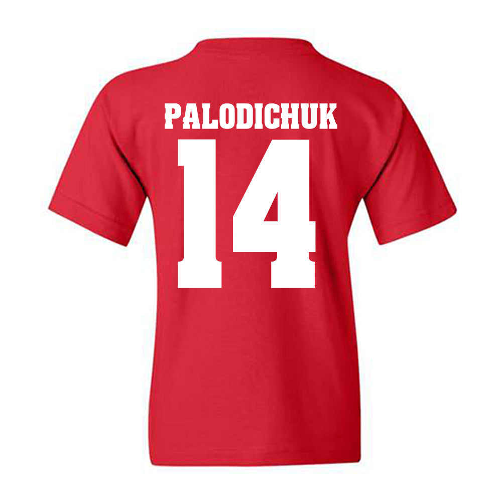 Wisconsin - NCAA Men's Ice Hockey : Joe Palodichuk - Sports Shersey Youth T-Shirt-1