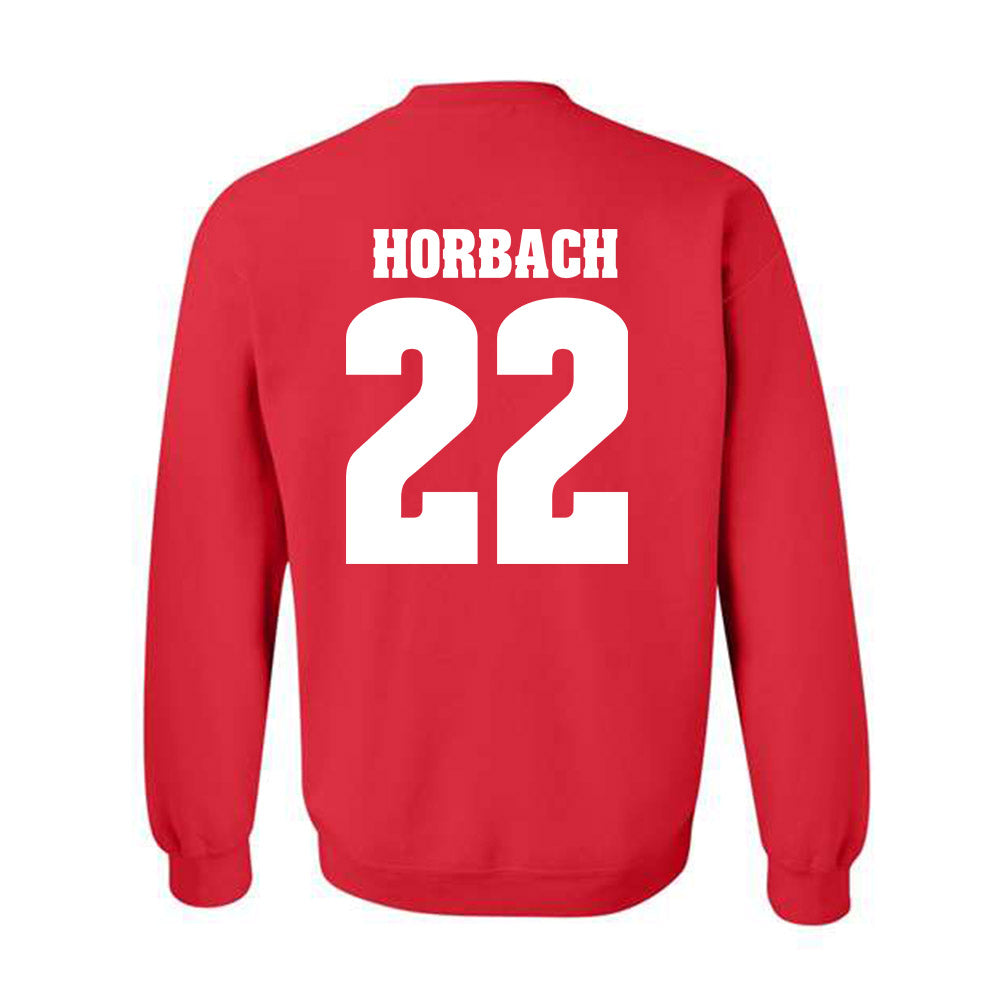 Wisconsin - NCAA Men's Ice Hockey : Jack Horbach - Sports Shersey Crewneck Sweatshirt-1