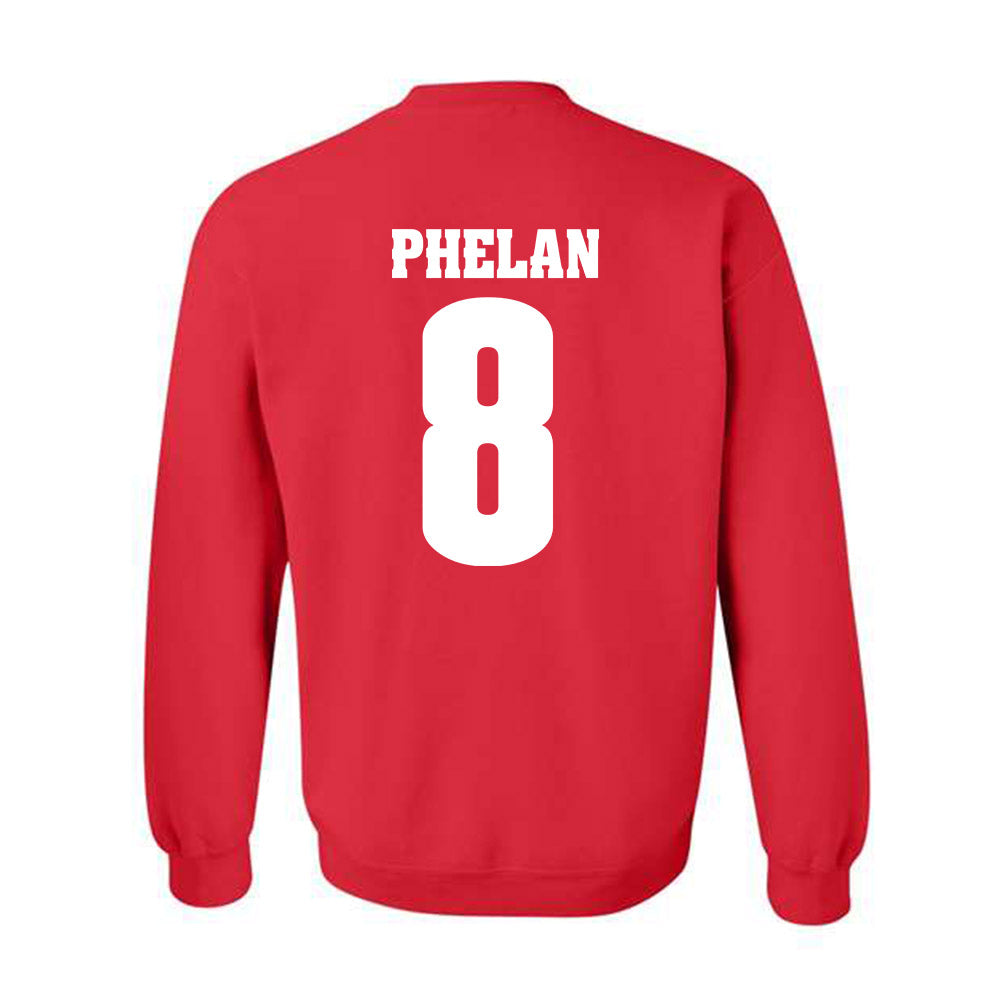 Wisconsin - NCAA Men's Ice Hockey : Jack Phelan - Sports Shersey Crewneck Sweatshirt-1