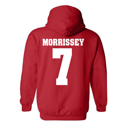 Wisconsin - NCAA Men's Ice Hockey : Gavin Morrissey - Sports Shersey Hooded Sweatshirt-1
